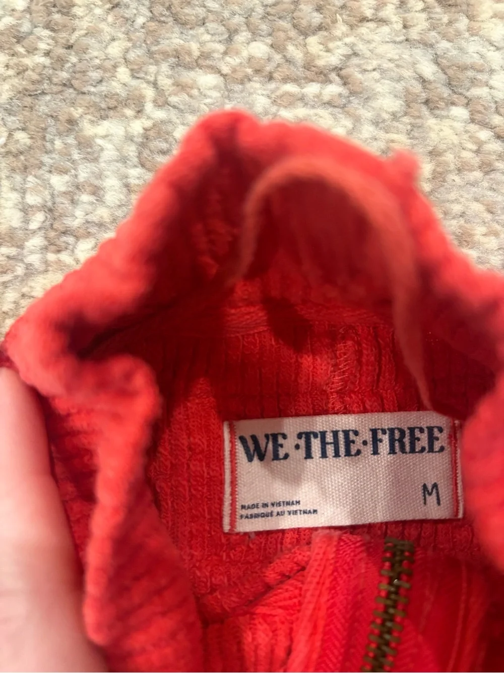 Free people quarter zip! Never Worn!